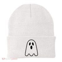 Ghost Adult Women Silly Ghost Face Costume Beanie thumb 0