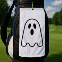 Ghost Adult Women Silly Ghost Face Costume Golf Towel thumb 2