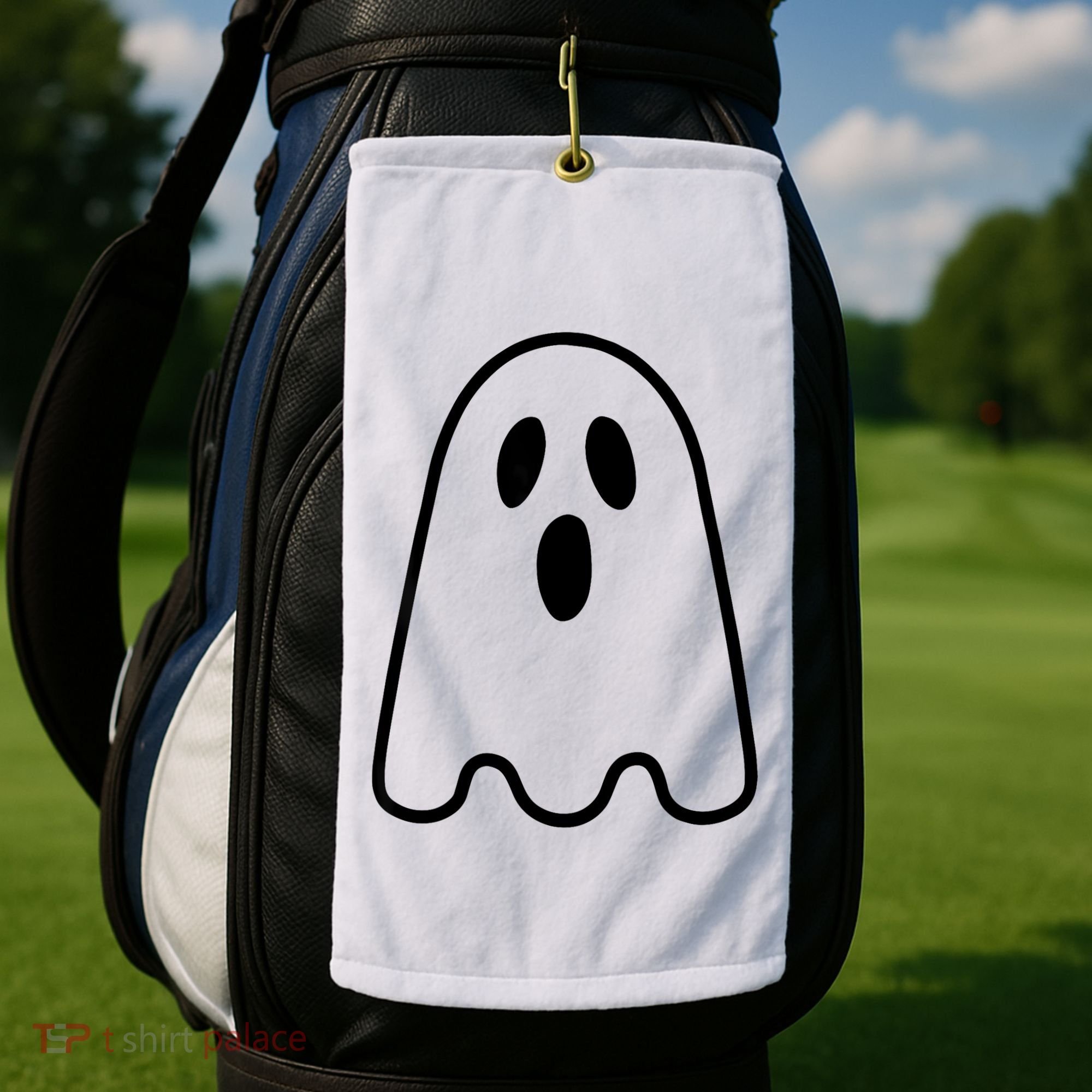 Ghost Adult Women Silly Ghost Face Costume Golf Towel