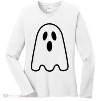 Ghost Adult Women Silly Ghost Face Costume Women's Long Sleeve Shirt thumb 0