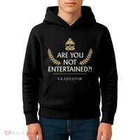 Gladiator Are You Not Entertained Kids Hoodie thumb 4