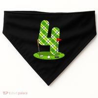 Golf Birthday 4th Birthday Party Golfer USA-Made Doggie Bandana thumb 0