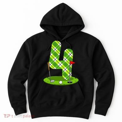 Golf Birthday 4th Birthday Party Golfer Hoodie