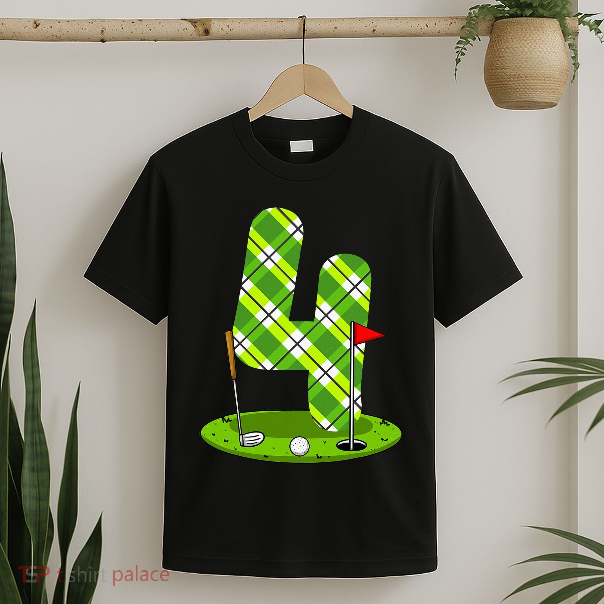 Golf Birthday 4th Birthday Party Golfer T-Shirt
