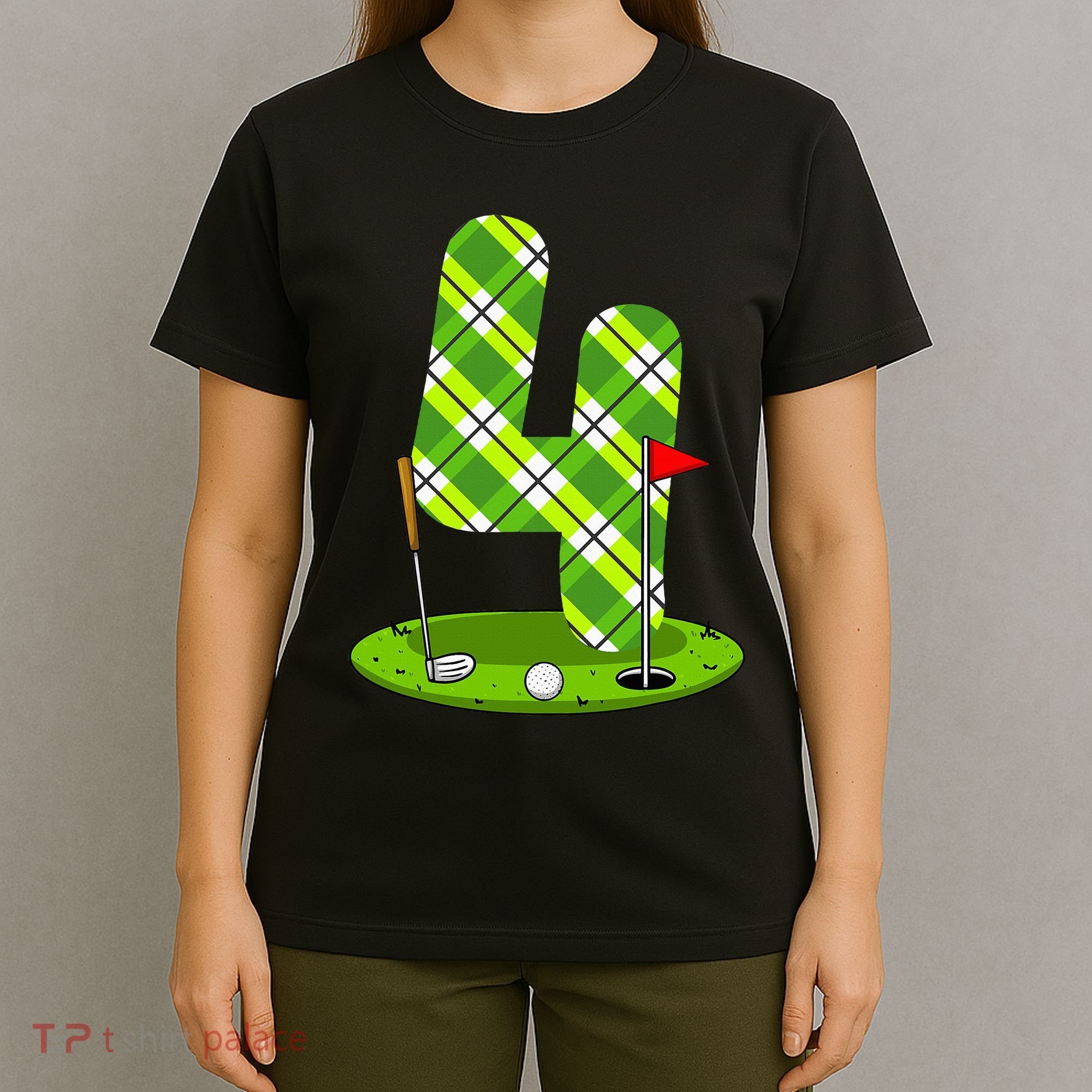 Golf Birthday 4th Birthday Party Golfer T-Shirt