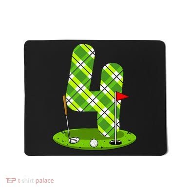 Golf Birthday 4th Birthday Party Golfer Mousepad