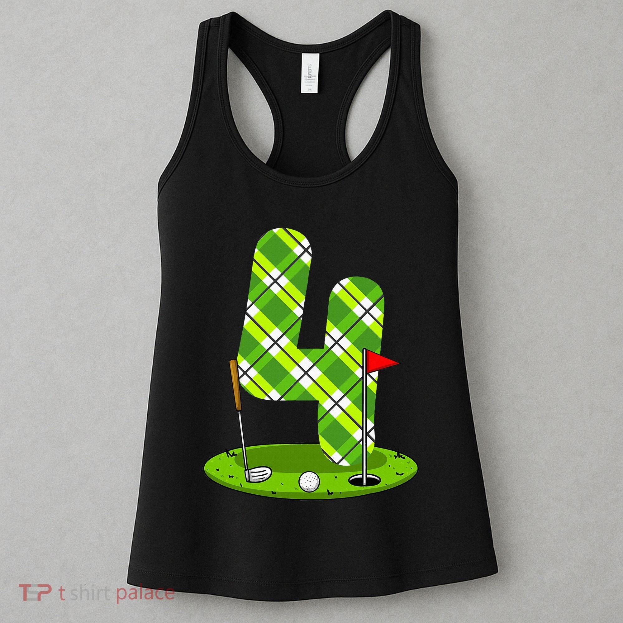 Golf Birthday 4th Birthday Party Golfer Women's Tank Top