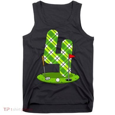 Golf Birthday 4th Birthday Party Golfer Tank Top