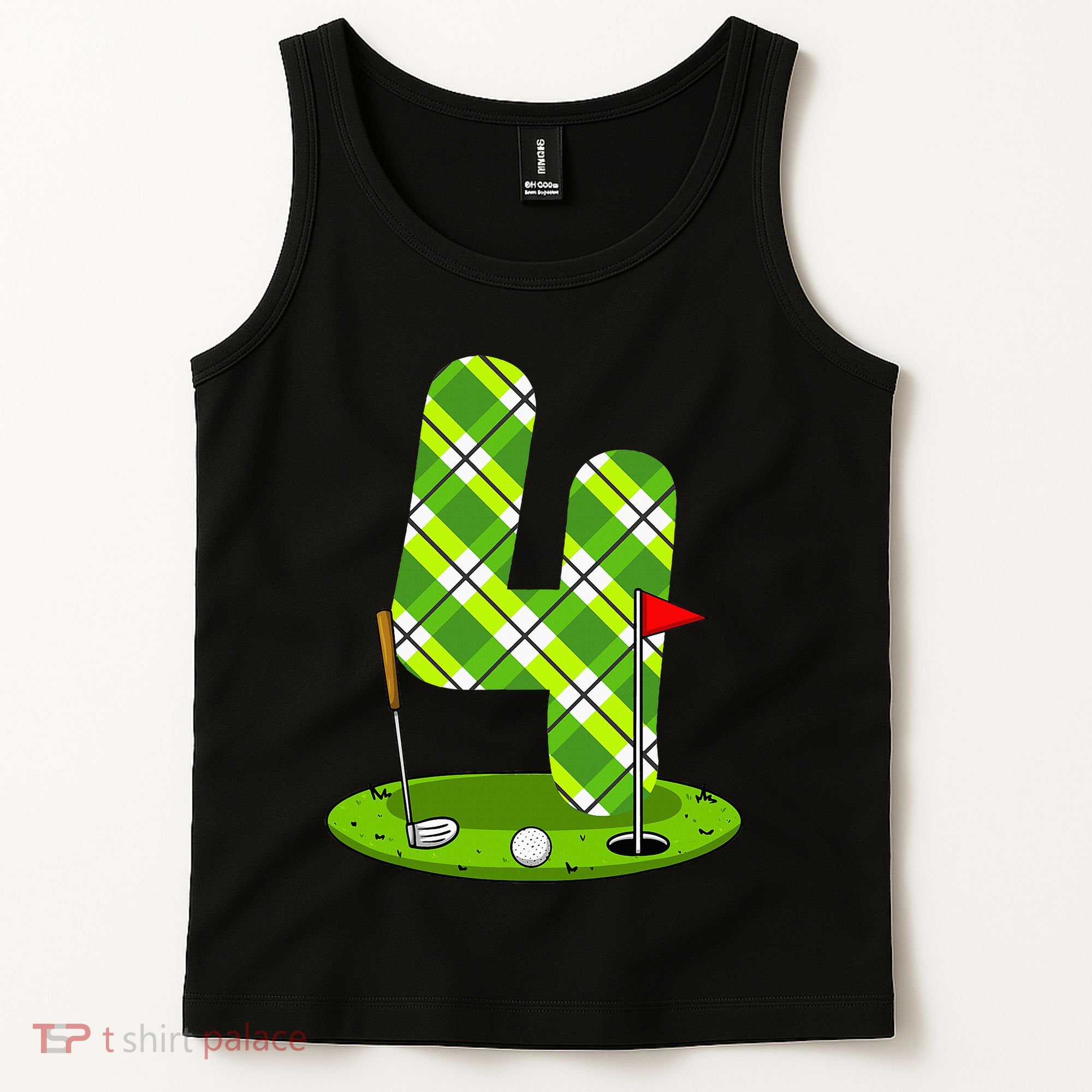 Golf Birthday 4th Birthday Party Golfer Tank Top