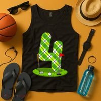 Golf Birthday 4th Birthday Party Golfer Tank Top thumb 4