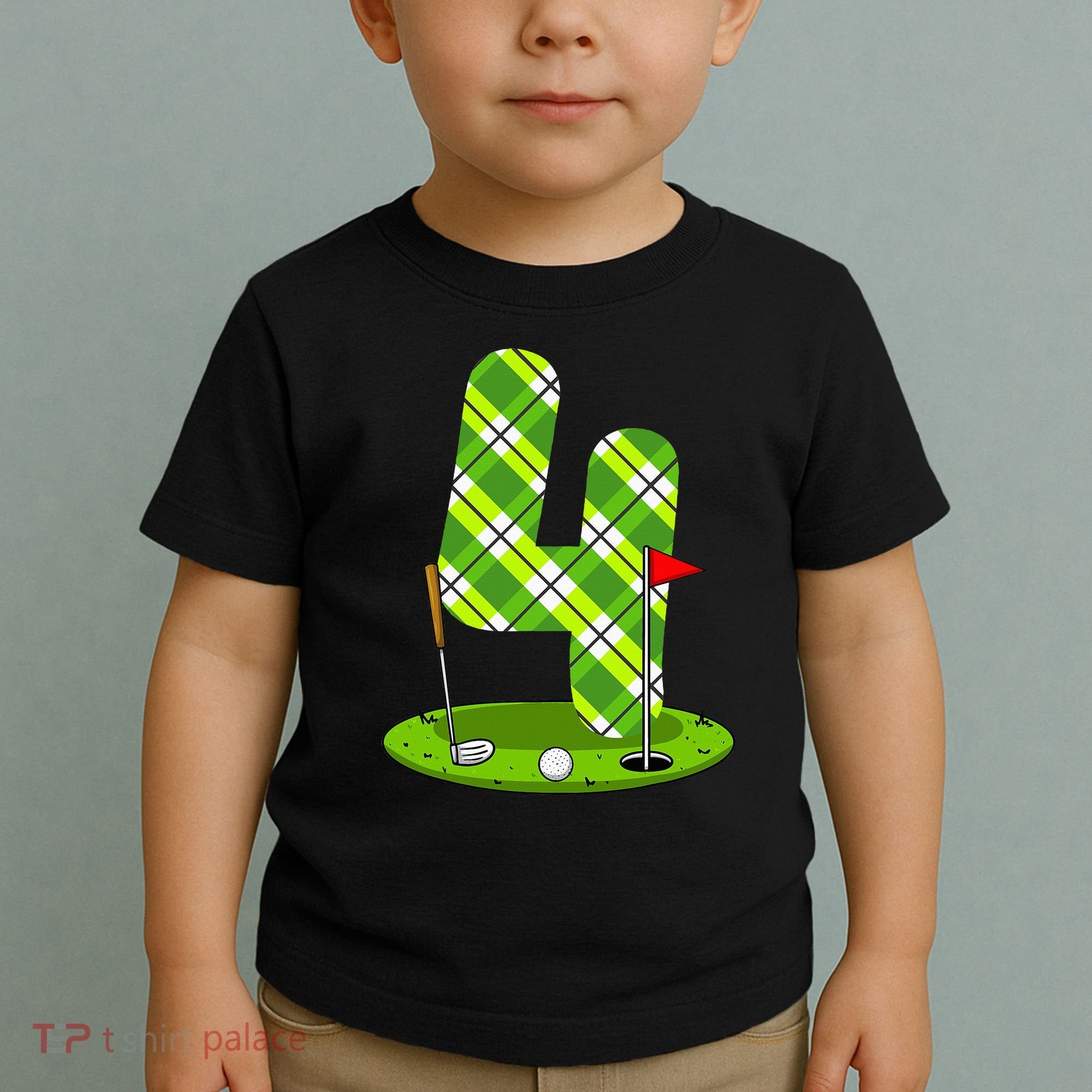 Golf Birthday 4th Birthday Party Golfer Toddler T-Shirt