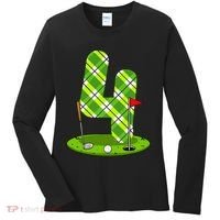 Golf Birthday 4th Birthday Party Golfer Women's Long Sleeve Shirt thumb 0
