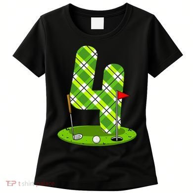 Golf Birthday 4th Birthday Party Golfer Women's T-Shirt
