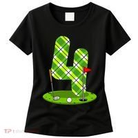 Golf Birthday 4th Birthday Party Golfer Women's T-Shirt thumb 0