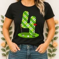 Golf Birthday 4th Birthday Party Golfer Women's T-Shirt thumb 2