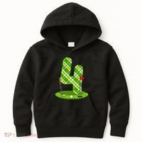 Golf Birthday 4th Birthday Party Golfer Kids Hoodie thumb 0