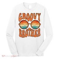 Groovy Brother 70s Aesthetic 1970'S Retro Brother Long Sleeve Shirt thumb 0