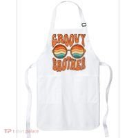 Groovy Brother 70s Aesthetic 1970'S Retro Brother Apron thumb 0