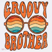 Groovy Brother 70s Aesthetic 1970'S Retro Brother Apron thumb 3