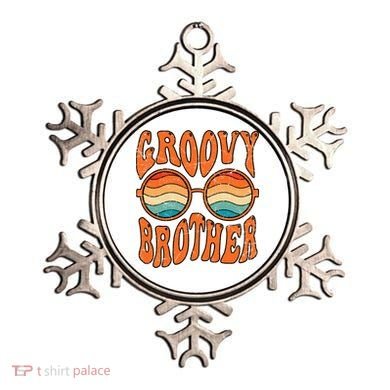 Groovy Brother 70s Aesthetic 1970'S Retro Brother Ornament
