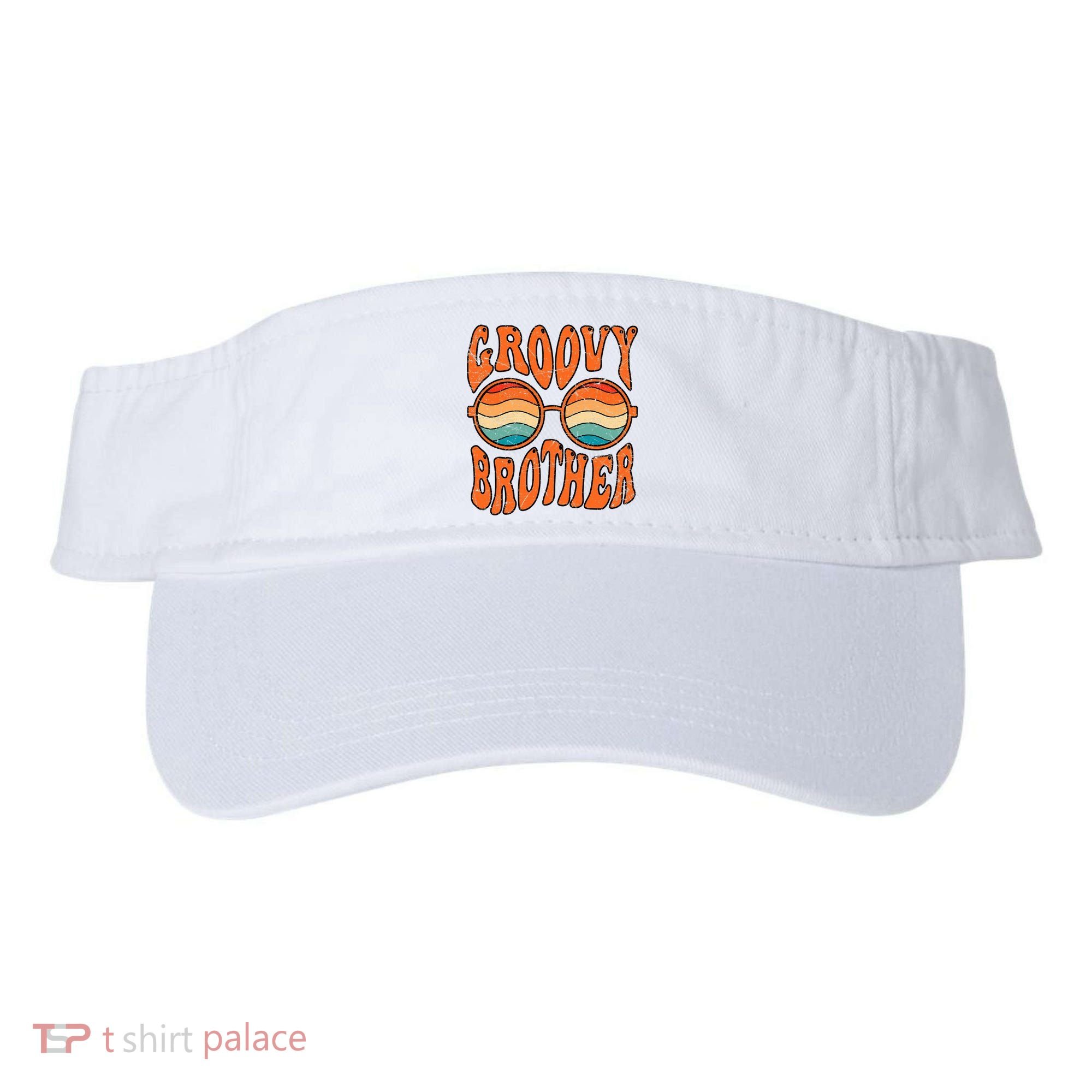 Groovy Brother 70s Aesthetic 1970'S Retro Brother Visor