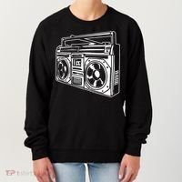 Ghetto Blaster 80s 90s Hip Hop Rap Classic Women's Sweatshirt thumb 0