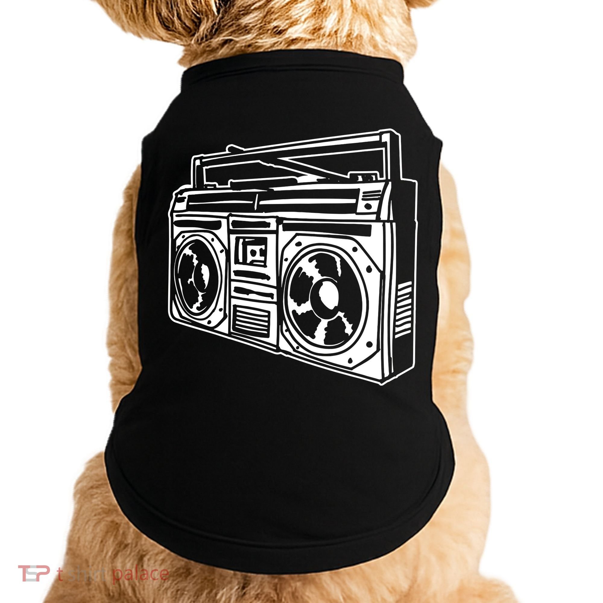Ghetto Blaster 80s 90s Hip Hop Rap Classic Doggie Tank
