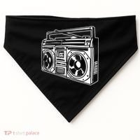 Ghetto Blaster 80s 90s Hip Hop Rap Classic USA-Made Doggie Bandana thumb 0