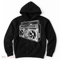 Ghetto Blaster 80s 90s Hip Hop Rap Classic Hoodie thumb 0