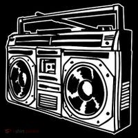 Ghetto Blaster 80s 90s Hip Hop Rap Classic Women's Hoodie thumb 2