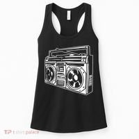 Ghetto Blaster 80s 90s Hip Hop Rap Classic Women's Tank Top thumb 0