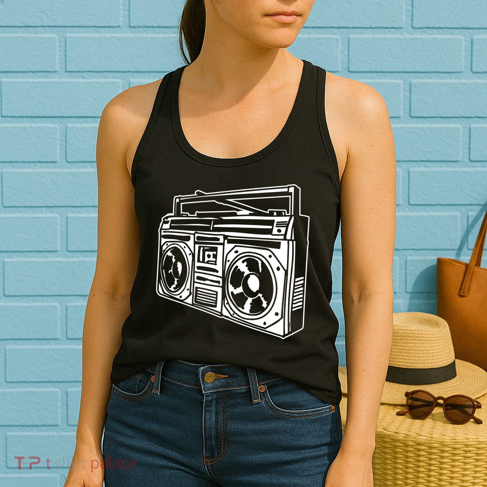 Ghetto Blaster 80s 90s Hip Hop Rap Classic Women's Tank Top