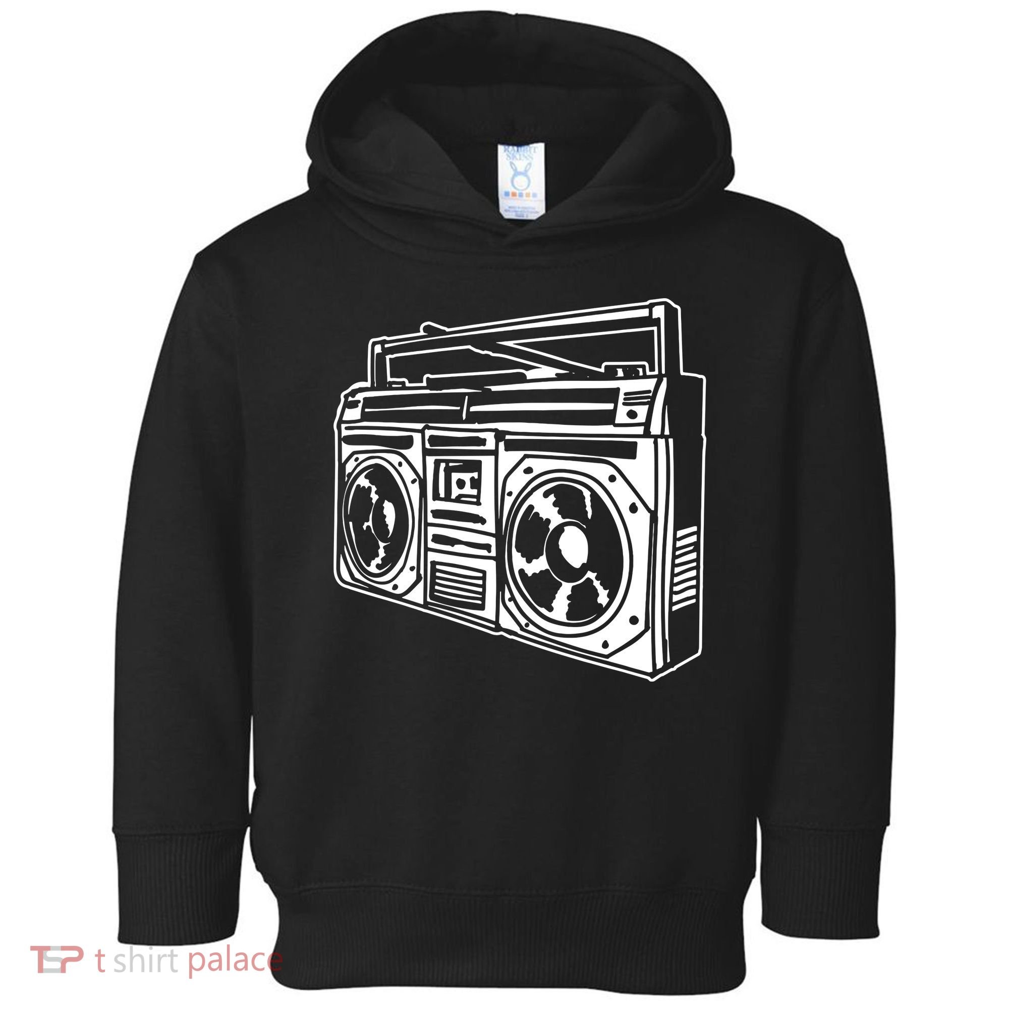 Ghetto Blaster 80s 90s Hip Hop Rap Classic Toddler Hoodie