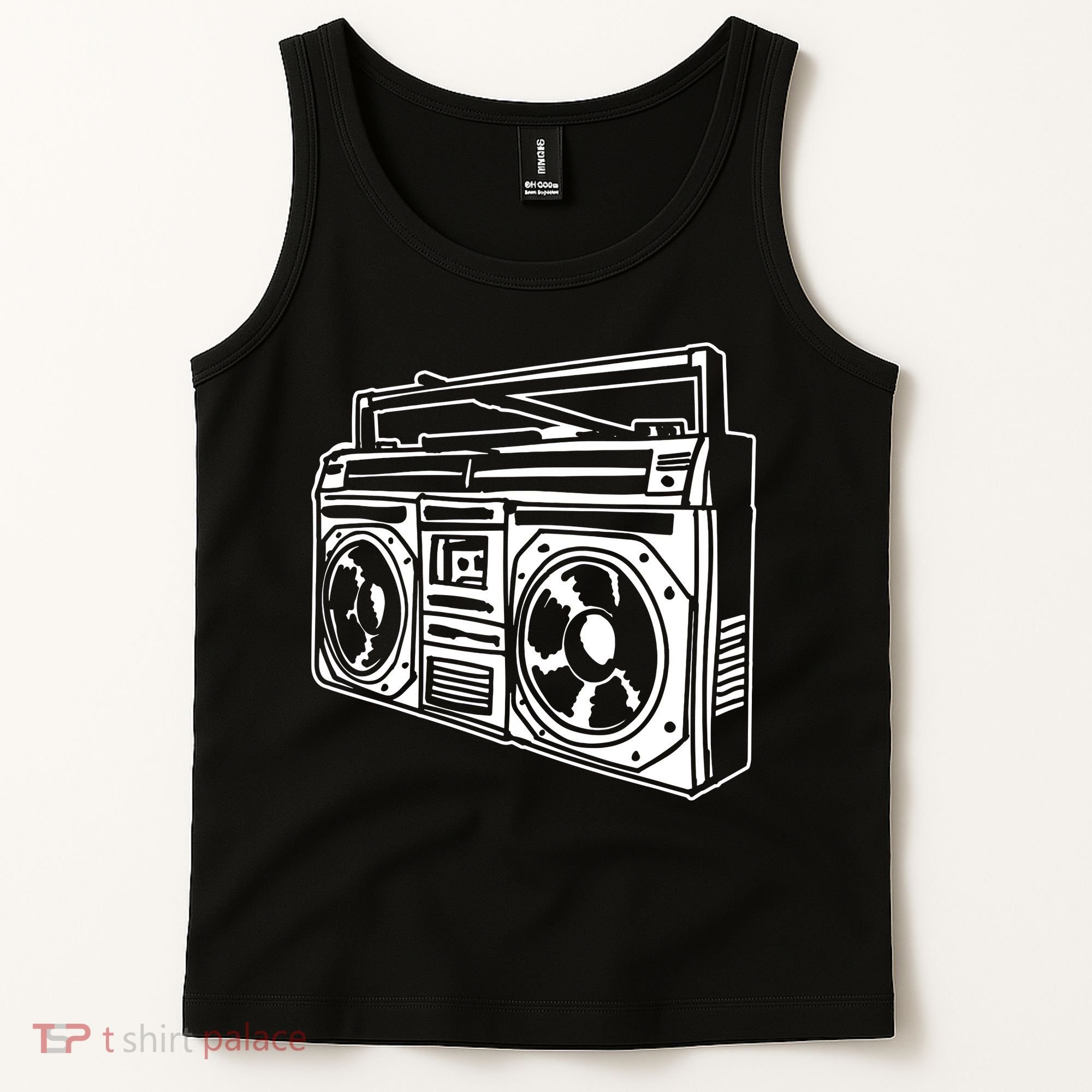 Ghetto Blaster 80s 90s Hip Hop Rap Classic Tank Top