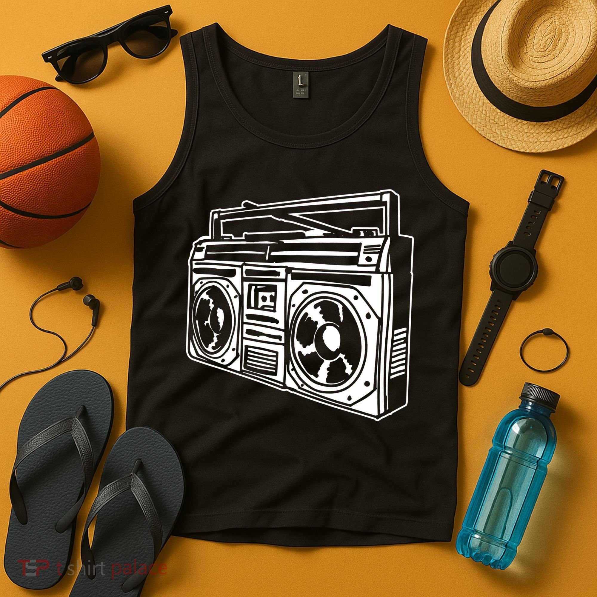 Ghetto Blaster 80s 90s Hip Hop Rap Classic Tank Top