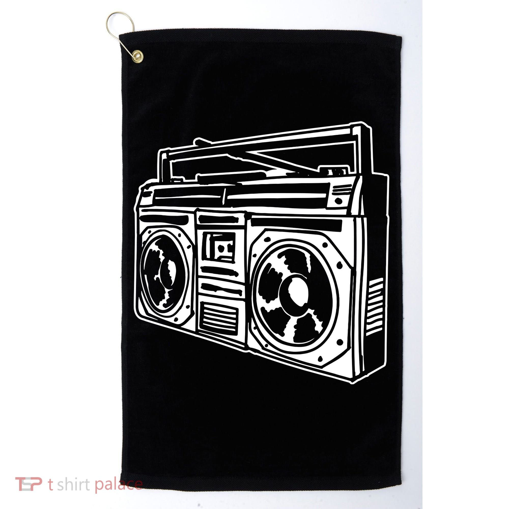 Ghetto Blaster 80s 90s Hip Hop Rap Classic Golf Towel