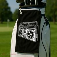 Ghetto Blaster 80s 90s Hip Hop Rap Classic Golf Towel thumb 2