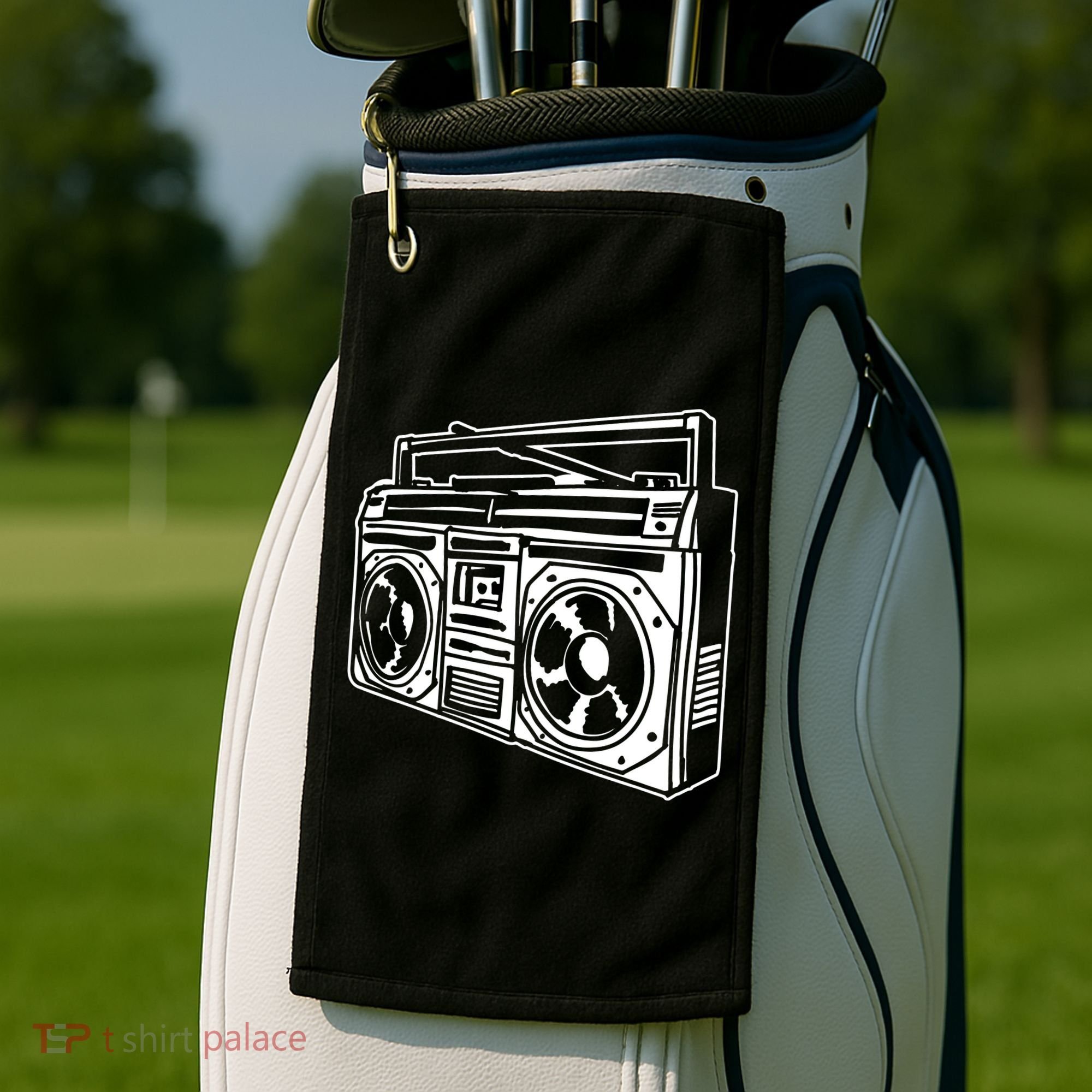 Ghetto Blaster 80s 90s Hip Hop Rap Classic Golf Towel