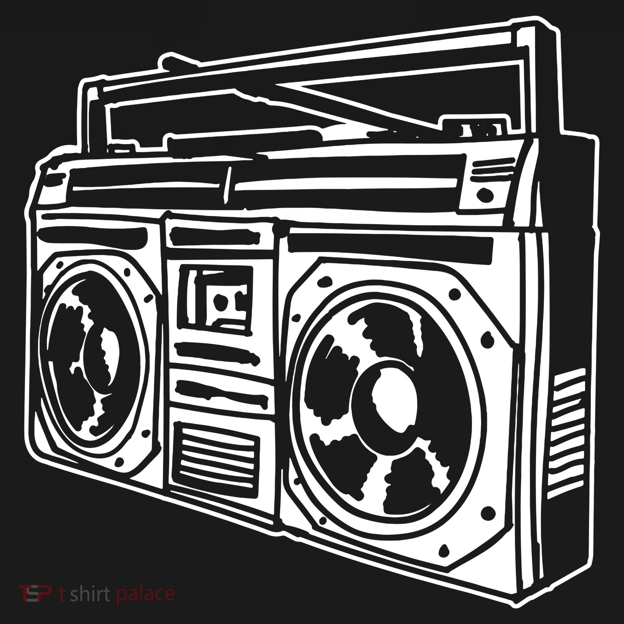 Ghetto Blaster 80s 90s Hip Hop Rap Classic Women's T-Shirt