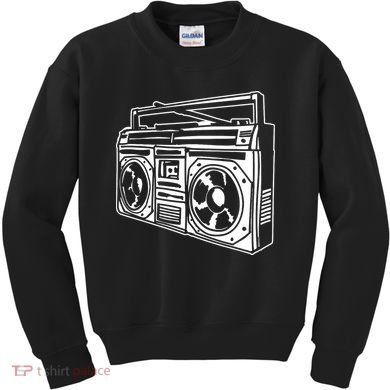 Ghetto Blaster 80s 90s Hip Hop Rap Classic Kids Sweatshirt