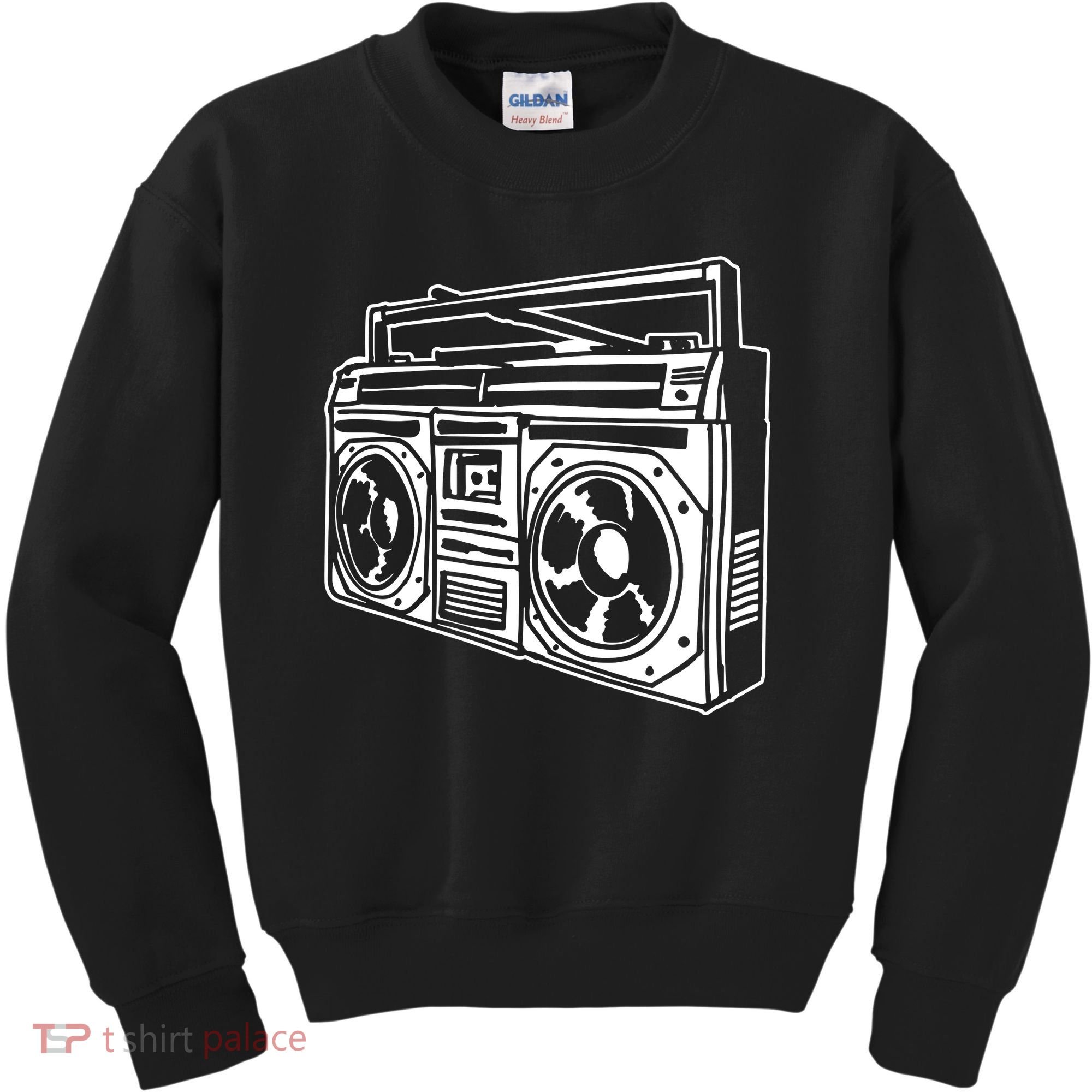 Ghetto Blaster 80s 90s Hip Hop Rap Classic Kids Sweatshirt