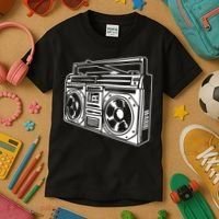 Ghetto Blaster 80s 90s Hip Hop Rap Classic Kids T-Shirt thumb 3