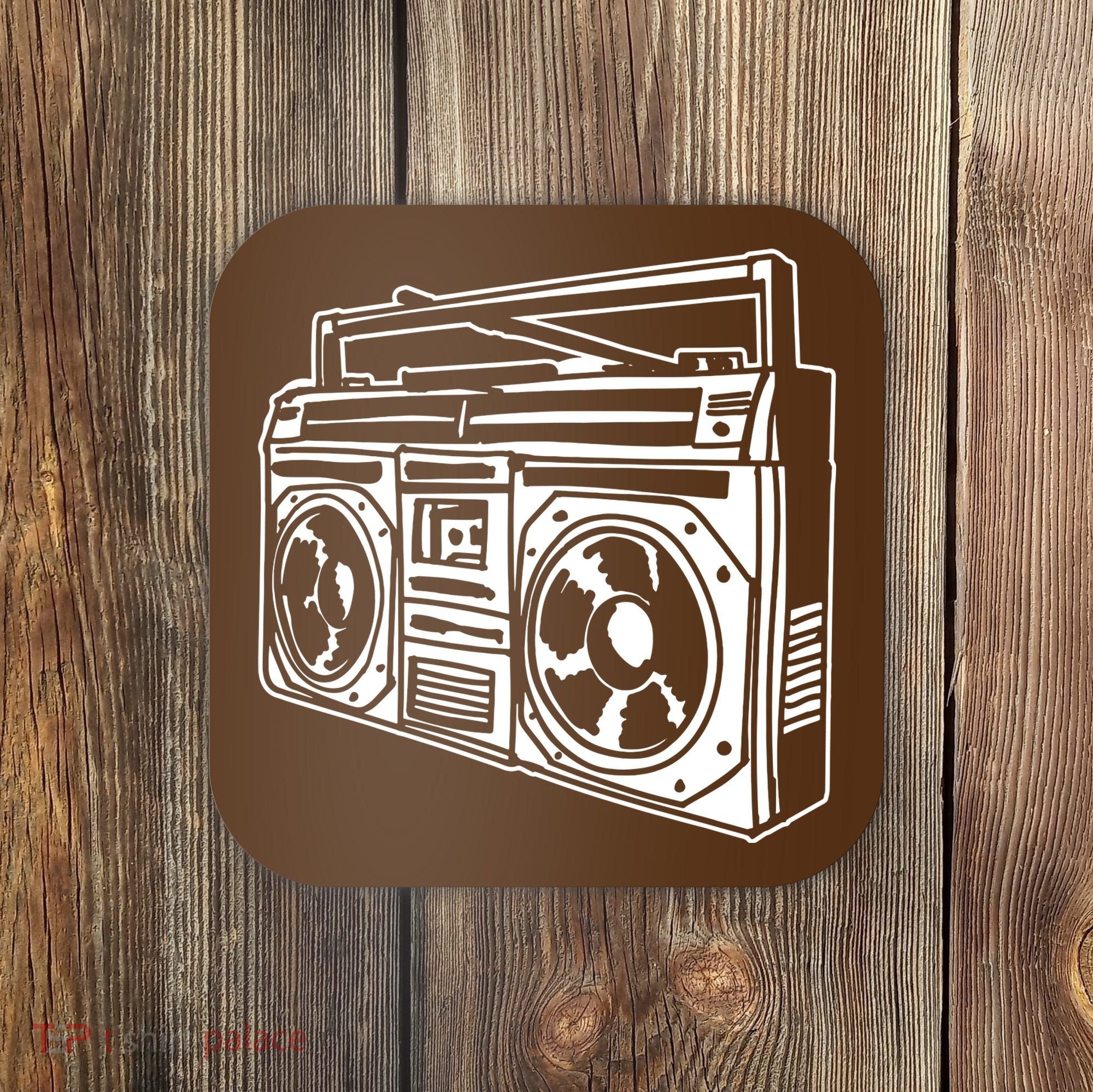 Ghetto Blaster 80s 90s Hip Hop Rap Classic Coaster