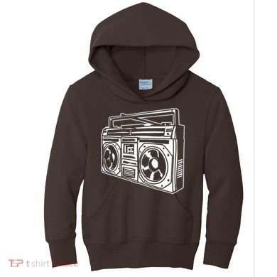 Ghetto Blaster 80s 90s Hip Hop Rap Classic Kids Hoodie