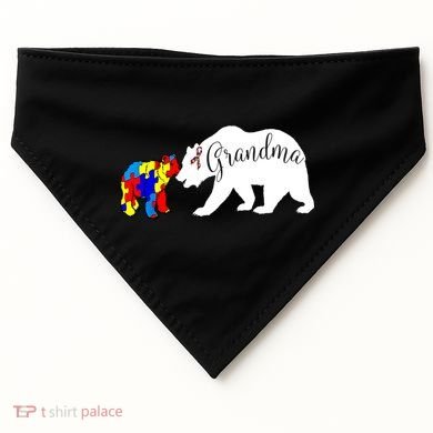 Grandma Bear Autism Awareness USA-Made Doggie Bandana