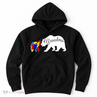 Grandma Bear Autism Awareness Hoodie