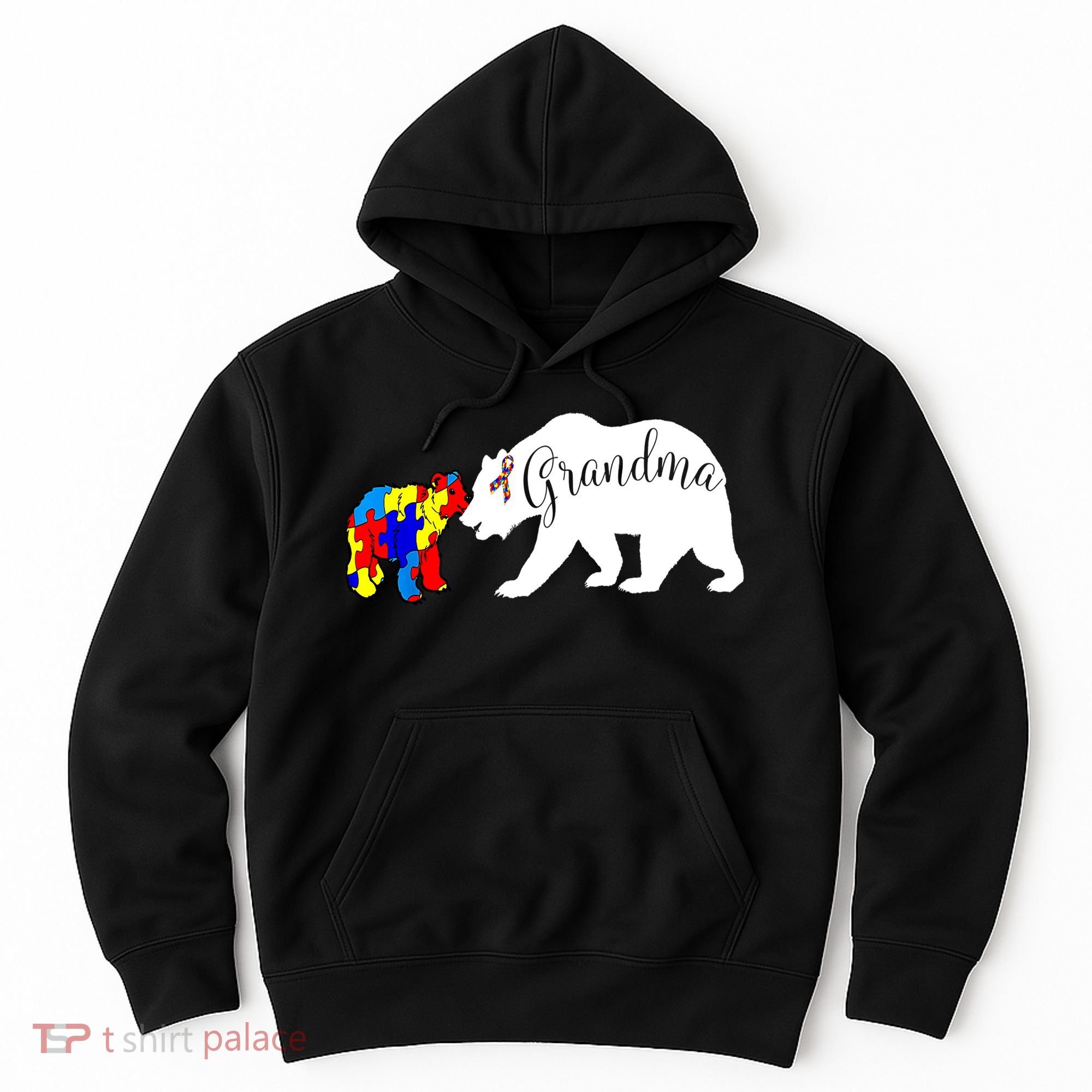 Grandma Bear Autism Awareness Hoodie