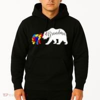 Grandma Bear Autism Awareness Hoodie thumb 2