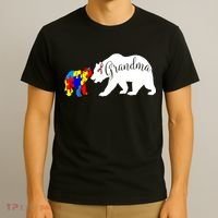 Grandma Bear Autism Awareness T-Shirt thumb 3