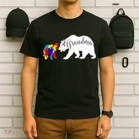 Grandma Bear Autism Awareness T-Shirt thumb 6